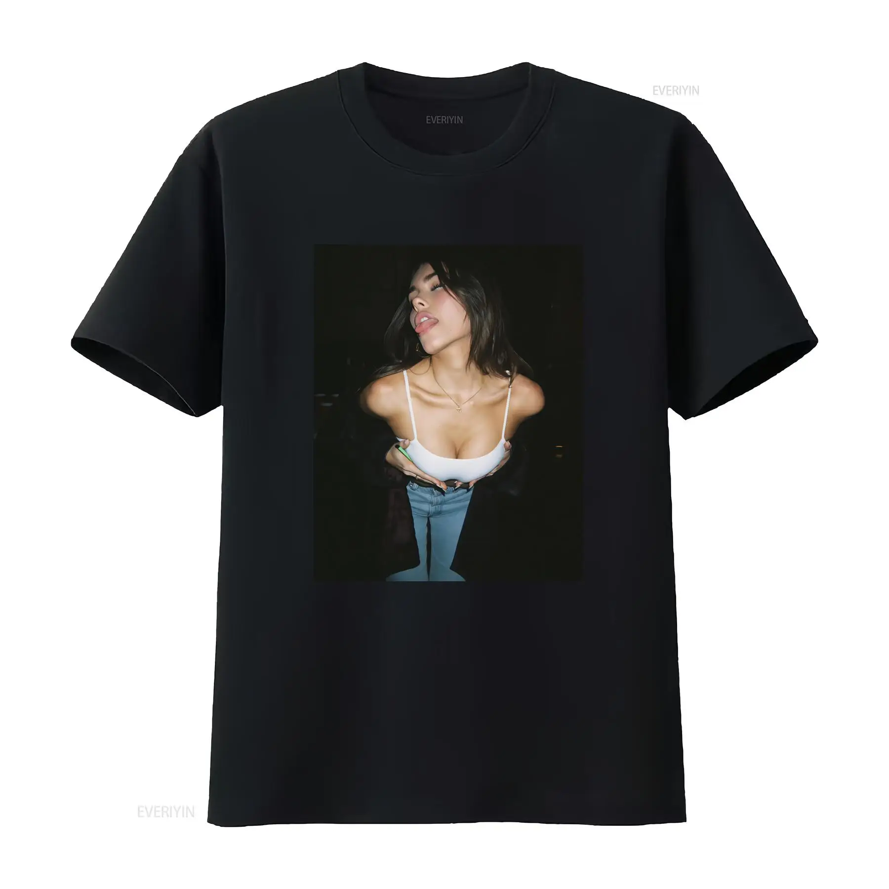Vintage Fashion Market - マディソンビアスタイル レディースセクシーファッションTシャツ アメリカ市場向け ヴィンテージウォッシュ加工 ストレッチ素材 ストリートウェア