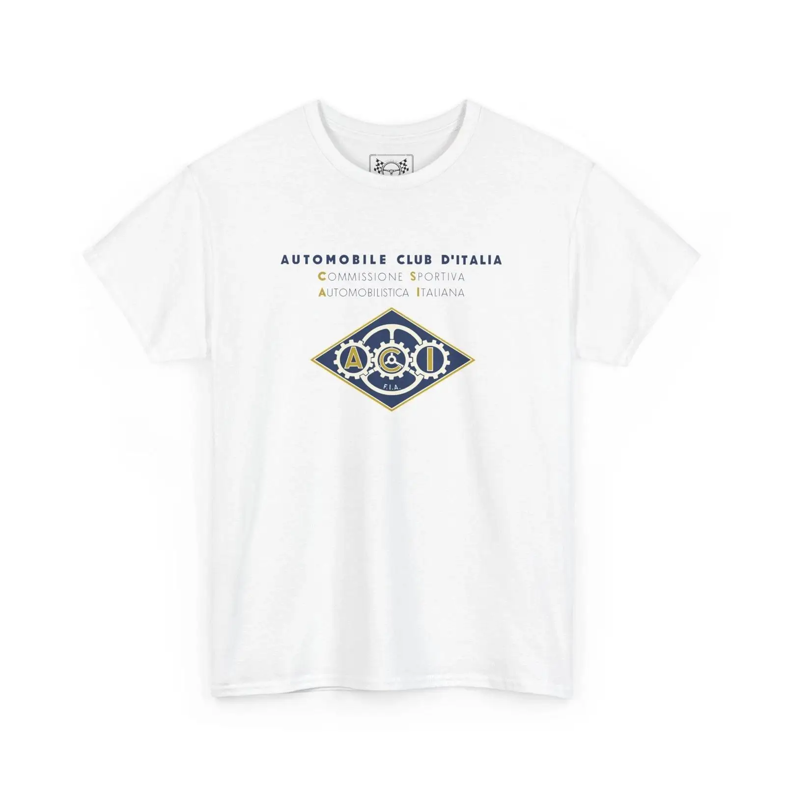 Vintage Fashion History - イタリア自動車クラブヴィンテージTシャツレーシングヒストリーレースカーファンヴィンテージウォッシュドスタイリッシュストリートウェアファッション通気性オム
