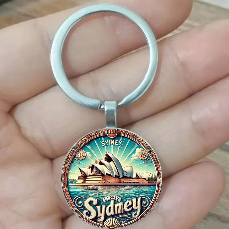 Vintage Fashion Houses - シドニーオペラハウスとハーバーブリッジは、ヴィンテージのクラシックなキーホルダーの冒険と旅行体験を提供しており、完璧なものです。