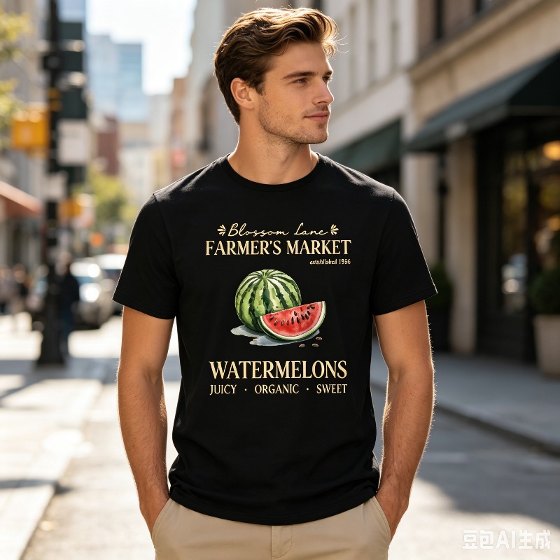 メンズ用スイカファーマーマーケットTシャツ ヴィンテージフル - Vintage Fashion Market のレビューと価格