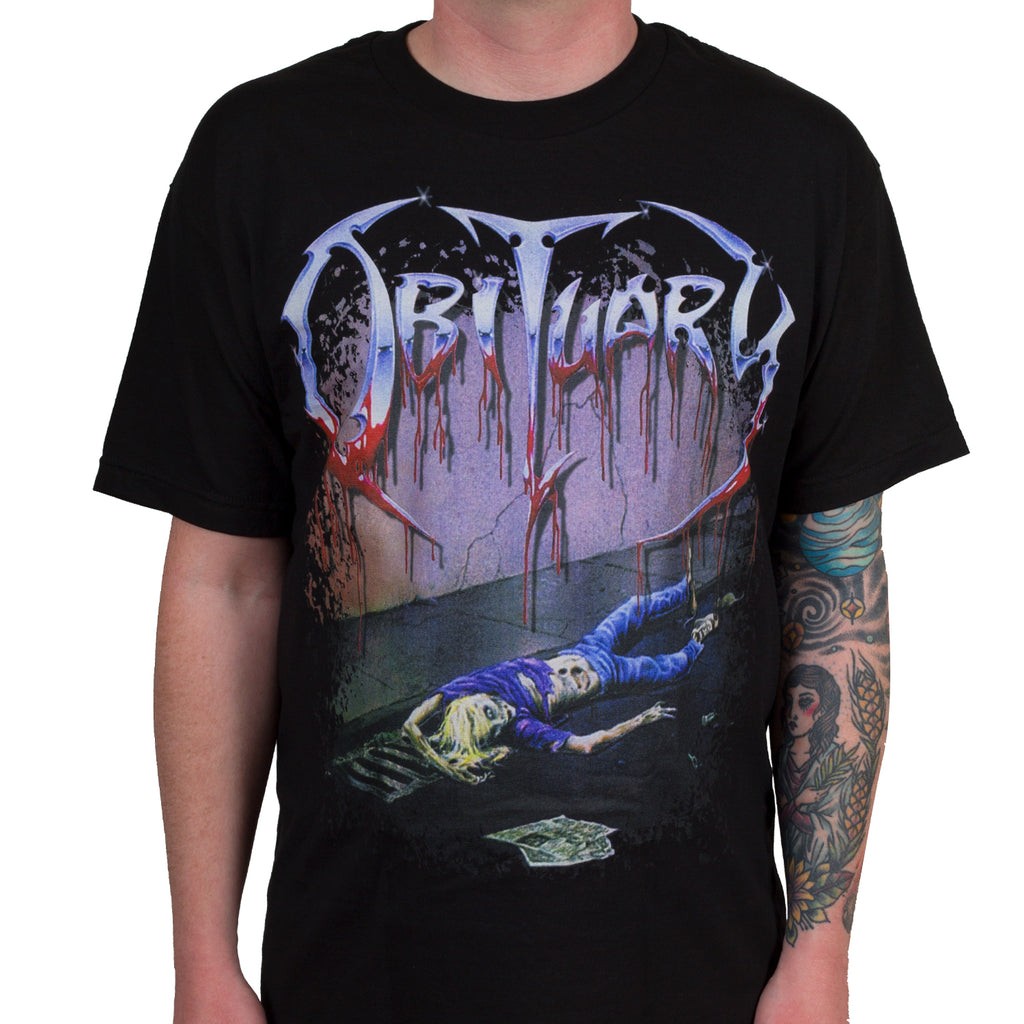 フィットオビチュアリーバンドグラフィックコットン Tシャツユ - Vintage Fashion Obituaries のレビューと価格