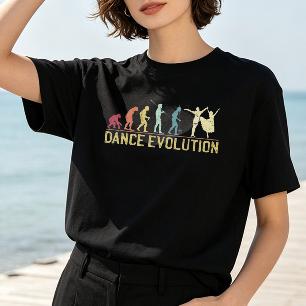 カジュアルダンスエボリューションヴィンテージグラフィックTシ - Vintage Fashion History のレビューと価格