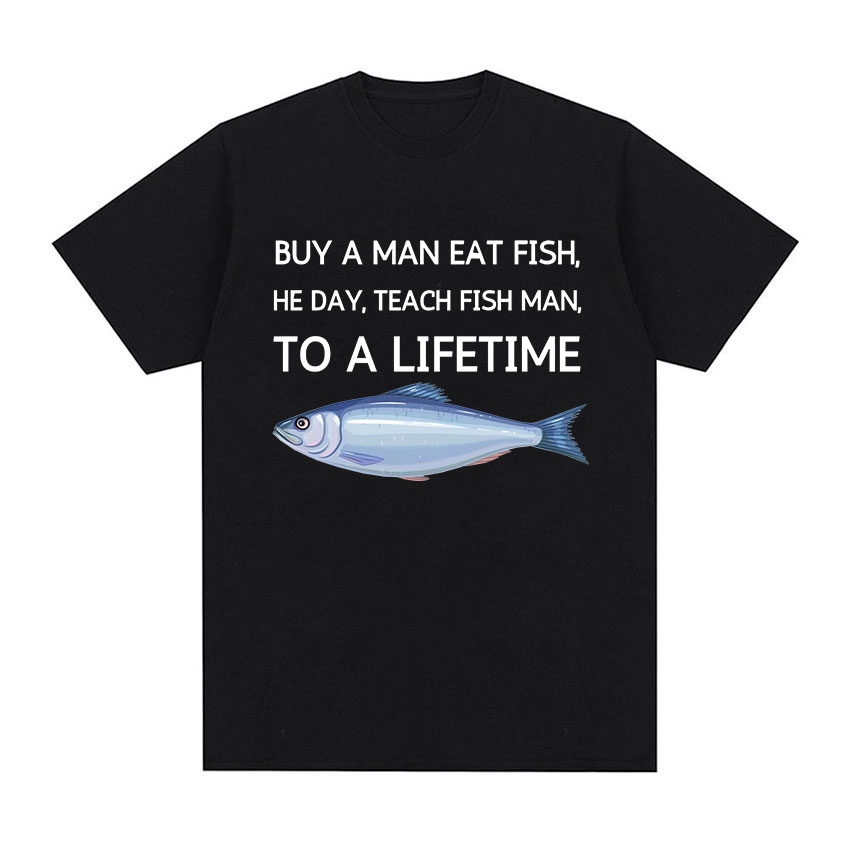 2026 夏日本の魚深川市場面白いミーム Tシャツ男性女性ヴ - Vintage Fashion Market のレビューと価格
